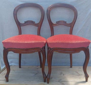 Fauteuil - Mahonie - Louis fhilippe 1850 1880
