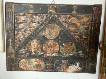 Italiaanse school (XIX) - Allegoria del tempo, Antiek en Kunst