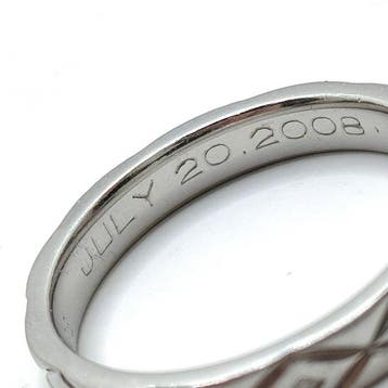 Chanel - Bague Platine - matelassé, Nieuw