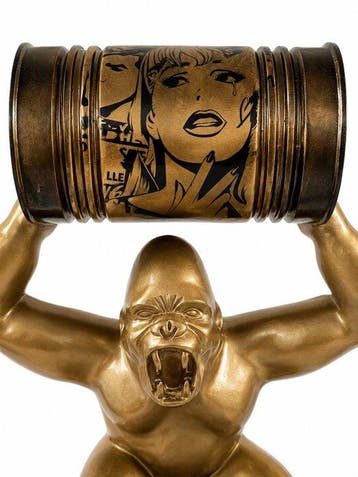 Daluxe Art - 1999 • XXL Pop Art Gorilla Display – 100 cm, Antiek en Kunst