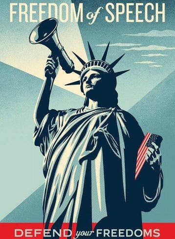 Shepard Fairey (OBEY) (1970) - DEFEND YOUR FREEDOMS ART