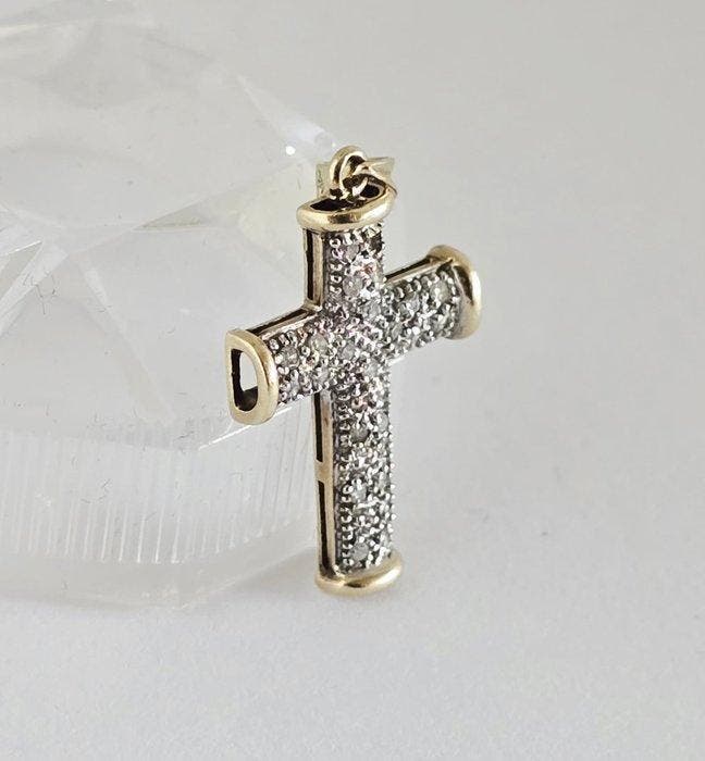 Sans prix de réserve - Pendentif en forme de croix - 8, Bijoux, Sacs & Beauté, Bijoux anciens