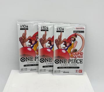 Bandai - 3 Verzegelde kaart - One Piece Limited edition,, Nieuw