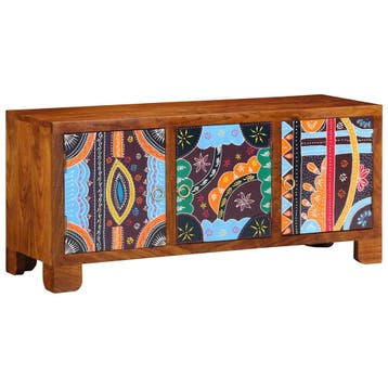 vidaXL Schoenenbank Honing bruin 100 x 35 x 45 cm Massief, Huis en Inrichting, Verzenden, Nieuw