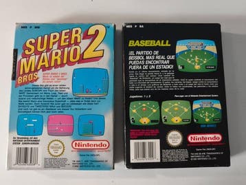 Nintendo - Nes - Lote: Super Mario Bros. 2 1989 Y Baseball, Nieuw