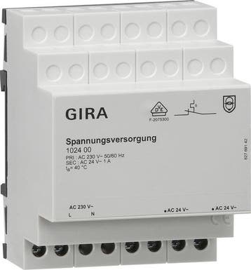 Gira AC 24V 1A Alimentation Pour Station Météo DIN - 102400, Verzenden