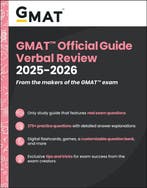 GMAT Official Guide Verbal Review 2025-2026 9781394333882, Verzenden, Gelezen, Gmac (Graduate Management Admission Council)
