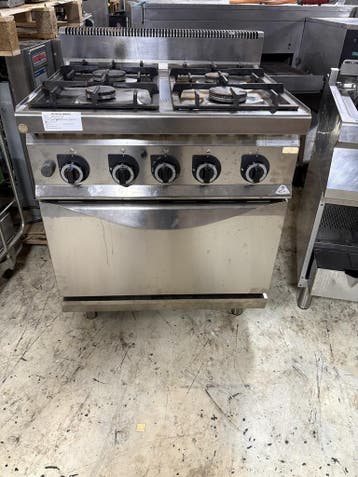 Bertos G7F4E+FG1 Gasfornuis met Oven, Ophalen of Verzenden