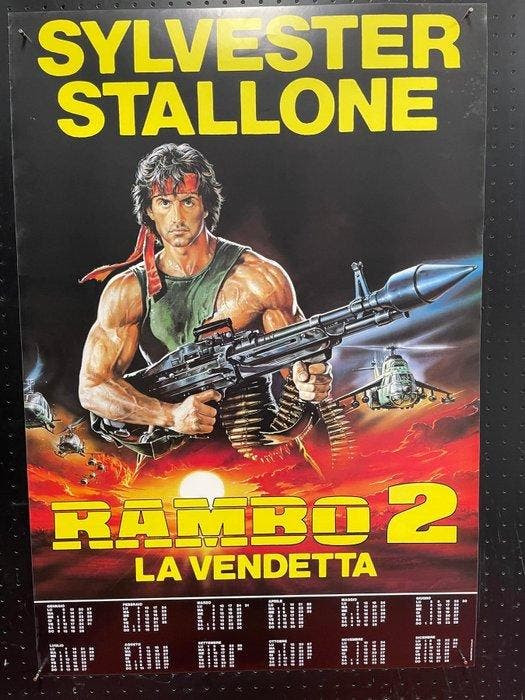 SLY - Rambo II - La Vendetta - Sylvester Stallone - WOONDER, Collections, Cinéma & Télévision