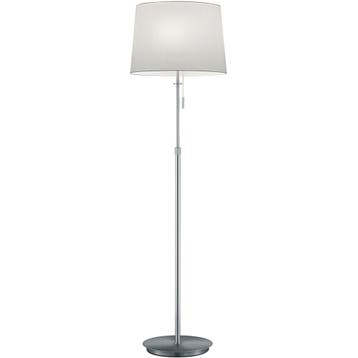 LED Vloerlamp Trion Dyon - Verstelbaar, Mat Nikkel & Alumini, Verzenden