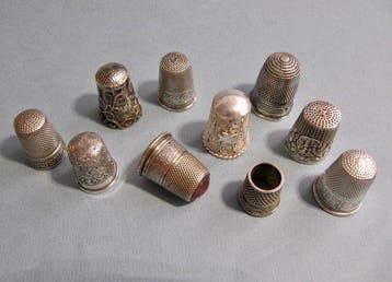 Various Makers - Vingerhoed (10) - Zilver 1840-1985