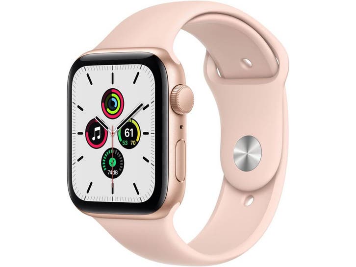 Apple Watch SE (44mm) - Smartwatch - Valdetectie en, Handtassen en Accessoires, Smartwatches, Zo goed als nieuw, Verzenden
