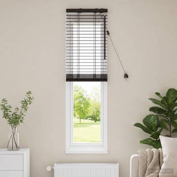 vidaXL Venetiaanse jaloezie Donkerbruin 50 x 130 cm 35 mm, Verzenden, Nieuw