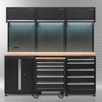 Datona Werkplaatsinrichting PREMIUM met eiken werkblad 204, Doe-het-zelf en Bouw, Ophalen of Verzenden, Nieuw