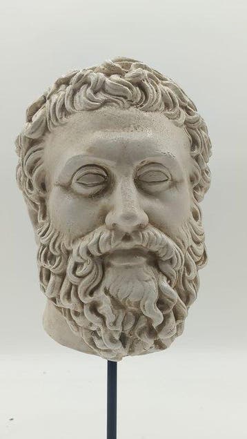 sculptuur, Testa di Marco Aurelio - 33 cm - marmerpoeder