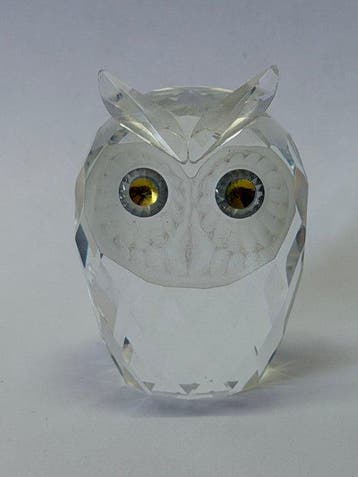 Swarovski - Figurine - Uil - Cristal, Antiek en Kunst