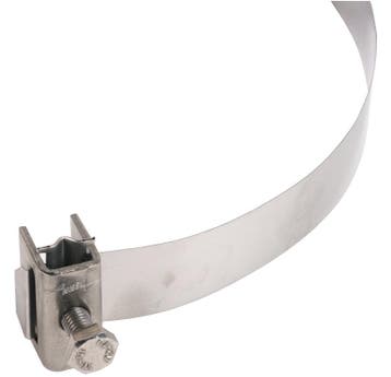DEHN RVS Buis Klem 25mm Voor 50-300mm Buizen - 106323, Verzenden, Nieuw