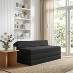 vidaXL Vouwbare Sofa Bed Zwart 120 x 60 x 49 cm Stof, Verzenden