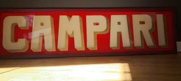 CAMPARI - enseigne publicitaire CAMPARI d’époque - Enseigne