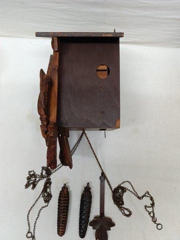 Koekoeksklok - Hout, Messing - 1960-1970 - Donker bos