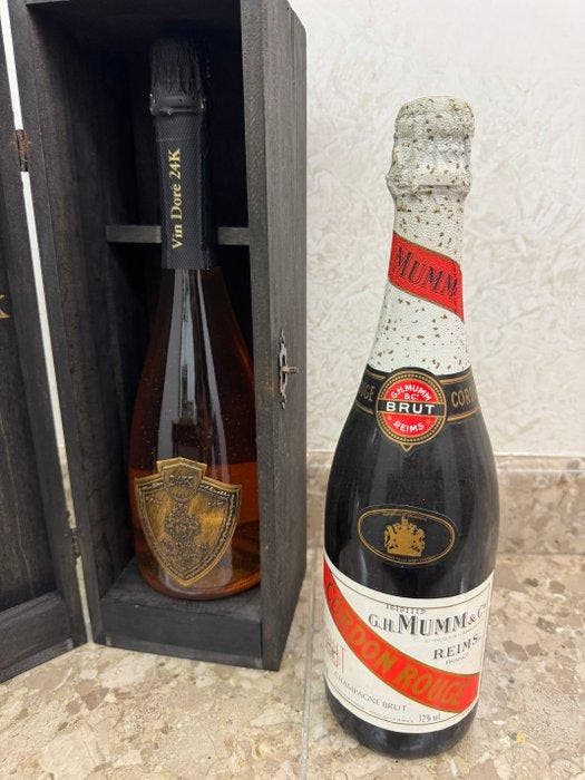 1990 G. H. Mumm, Vin Dore 24k, G.H. Mumm Cordon Rouge - Vin, Collections, Vins