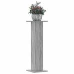 vidaXL Plantenstandaards 2 st 30x30x95 cm bewerkt hout grijs, Verzenden, Nieuw