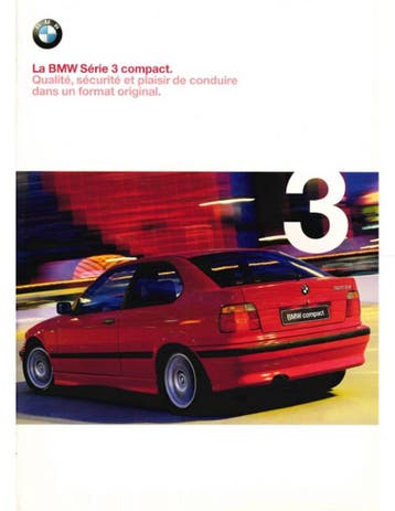 1999 BMW 3 SERIE COMPACT BROCHURE FRANS