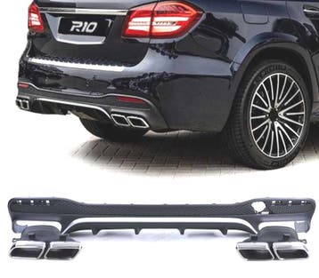 Diffuseur Pour Mercedes Gls X166 15-19 Amg Noir Mat +Embout, Verzenden