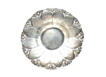 Plateau plat - Argent 800 - XIXe siècle