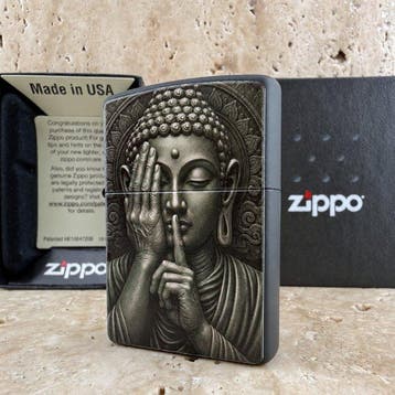 Zippo - Budha - Zonder minimumprijs - Zakaansteker - Messing, Nieuw