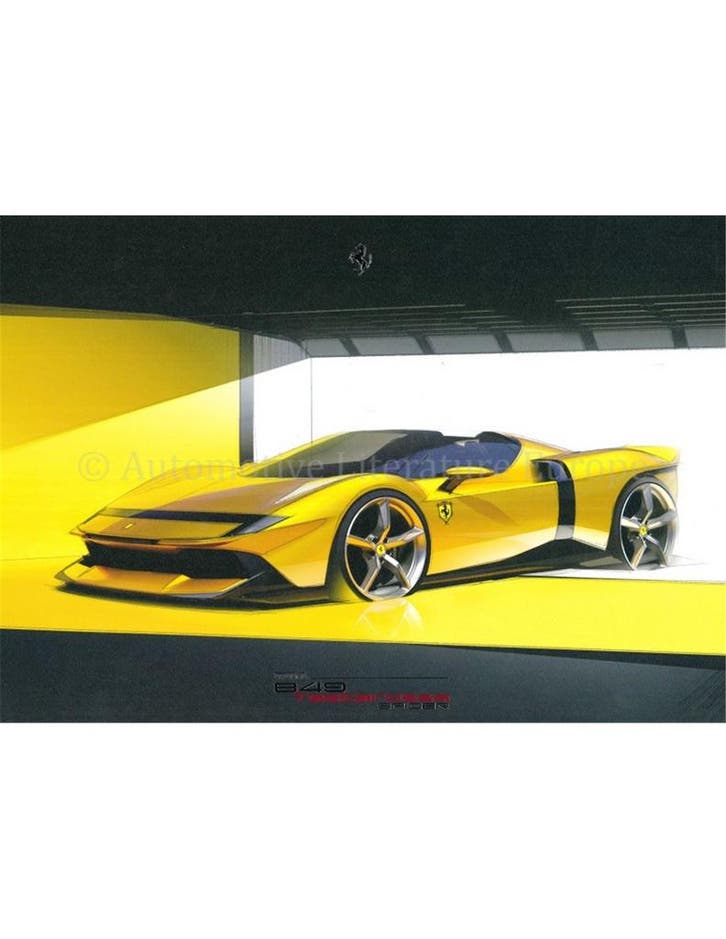 2025 FERRARI 849 TESTAROSSA SPIDER LITHOGRAFIE, Livres, Autos | Brochures & Magazines