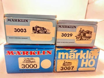 Märklin H0 - 3000/03/29/87 - Stoomlocomotief (4) - 4 kleine