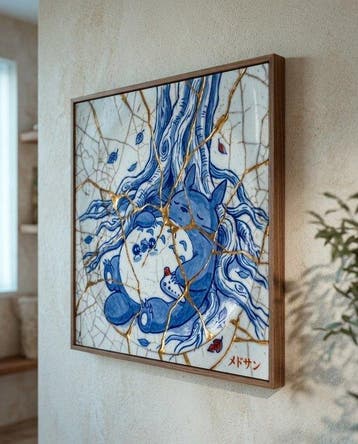 MEDSAN - Sleeping Totoro Kintsugi () - UNIQUE WORK