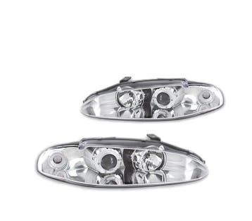 PHARES POUR MITSUBISHI ECLIPSE 95-97 ANGEL EYES FOND CHROMÉ, Verzenden, Nieuw
