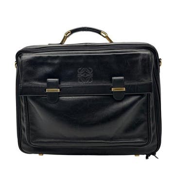 Loewe - Vintage Anagram Leather Briefcase - Business bag