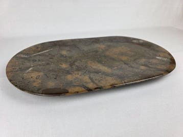 Dienblad - Marmer - Grote (50 cm) ovale schaal van marmer