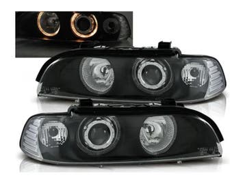 Angel Eyes koplampen Black geschikt voor BMW E39, Verzenden