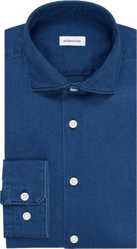 2dekans | Seidensticker regular fit overhemd - twill - blauw, Vêtements | Hommes, Chemises, Enlèvement ou Envoi