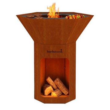 Barbecook Nestor Original - Houtbarbecue - Corten staal -..., Tuin en Terras, Verzenden, Nieuw