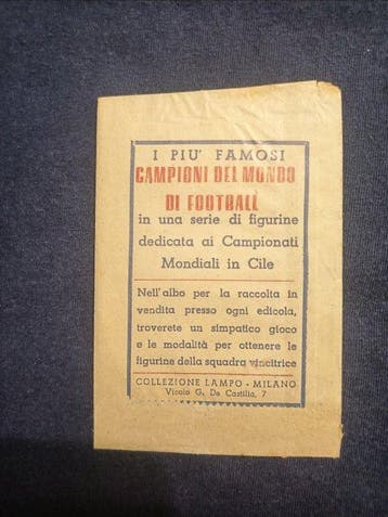 Lampo -Mondiali CILE 1962 Jules Rimet Cup- Originele, Nieuw