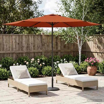 vidaXL Tuinparasol 300 x 300 cm Polyester Rechthoekig, Tuin en Terras, Verzenden, Nieuw