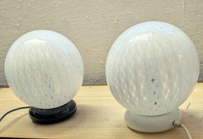 Venini - Venini Studio - Lampe de table (2) - lui et elle -, Antiek en Kunst, Antiek | Verlichting