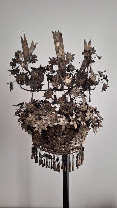 Coiffe - Chine, Antiquités & Art, Art | Art non-occidental