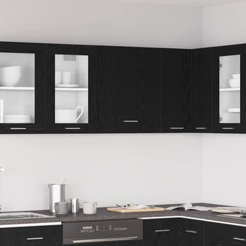 vidaXL Hangkast Zwart Eiken 50 x 31 x 60 cm Bewerkt hout, Verzenden, Nieuw