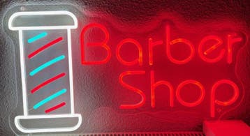 Kapper barber NEON sign bord led lichtbord verlichting lamp, Verzenden