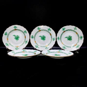Herend - Exquisite Set of 5 Appetizers Plates (19 cm) -