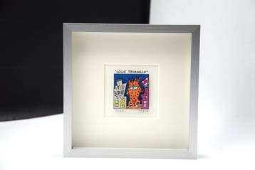 James Rizzi (1950-2011) - Love Triangle - Framed