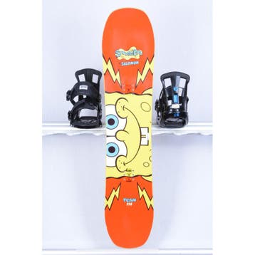 110 kinder snowboard SALOMON SPONGEBOB TEAM, SUPER FLAT, red, Verzenden