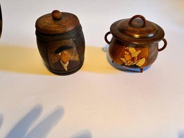 Pot à tabac (2) - Chêne - Bocaux porte-tabac