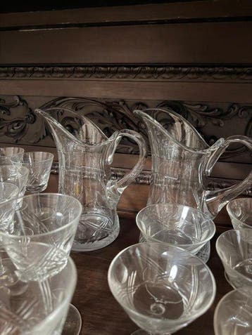 Drinkglas (51) - Kristal, Antiek en Kunst